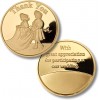 Thank You - Bridal Train - Wedding Medallion - MerlinGold®